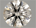 0.92 Carats, Round Diamond with Excellent Cut, H Color, SI1 Clarity and Certified by EGL