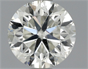 0.90 Carats, Round Diamond with Very Good Cut, F Color, SI1 Clarity and Certified by EGL