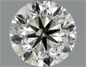 0.90 Carats, Round Diamond with Very Good Cut, H Color, SI2 Clarity and Certified by EGL