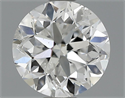 0.90 Carats, Round Diamond with Good Cut, D Color, SI2 Clarity and Certified by EGL