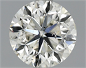 0.90 Carats, Round Diamond with Good Cut, H Color, SI1 Clarity and Certified by EGL