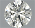 0.90 Carats, Round Diamond with Excellent Cut, G Color, SI2 Clarity and Certified by EGL