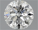 0.90 Carats, Round Diamond with Very Good Cut, D Color, SI2 Clarity and Certified by EGL