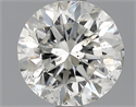 0.90 Carats, Round Diamond with Good Cut, F Color, SI2 Clarity and Certified by EGL