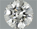 0.90 Carats, Round Diamond with Excellent Cut, G Color, SI2 Clarity and Certified by EGL
