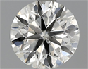 0.90 Carats, Round Diamond with Excellent Cut, H Color, SI1 Clarity and Certified by EGL