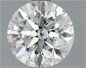 0.90 Carats, Round Diamond with Very Good Cut, D Color, SI2 Clarity and Certified by EGL