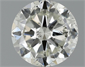 1.00 Carats, Round Diamond with Good Cut, H Color, SI2 Clarity and Certified by EGL