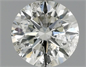 1.05 Carats, Round Diamond with Excellent Cut, F Color, SI2 Clarity and Certified by EGL