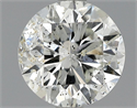 1.01 Carats, Round Diamond with Very Good Cut, D Color, SI2 Clarity and Certified by EGL