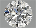 1.02 Carats, Round Diamond with Good Cut, D Color, SI2 Clarity and Certified by EGL