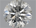 1.01 Carats, Round Diamond with Good Cut, H Color, SI2 Clarity and Certified by EGL