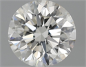 1.00 Carats, Round Diamond with Excellent Cut, H Color, VS1 Clarity and Certified by EGL