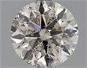1.62 Carats, Round Diamond with Excellent Cut, I Color, SI1 Clarity and Certified by EGL