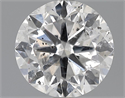 1.53 Carats, Round Diamond with Very Good Cut, D Color, SI2 Clarity and Certified by EGL