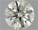 1.70 Carats, Round Diamond with Excellent Cut, I Color, SI2 Clarity and Certified by EGL