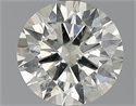 2.00 Carats, Round Diamond with Excellent Cut, H Color, SI2 Clarity and Certified by EGL