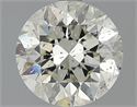 2.27 Carats, Round Diamond with Excellent Cut, G Color, SI1 Clarity and Certified by EGL