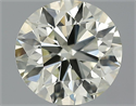 2.18 Carats, Round Diamond with Excellent Cut, H Color, SI1 Clarity and Certified by EGL