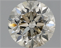 2.01 Carats, Round Diamond with Good Cut, I Color, SI2 Clarity and Certified by EGL
