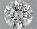 3.00 Carats, Round Diamond with Excellent Cut, D Color, SI2 Clarity and Certified by EGL