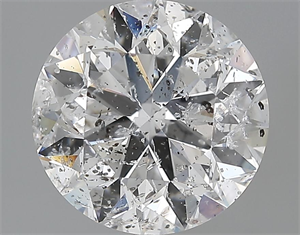 Picture of 3.08 Carats, Round Diamond with Excellent Cut, D Color, SI2 Clarity and Certified by EGL