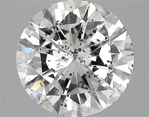 Picture of 3.07 Carats, Round Diamond with Excellent Cut, D Color, SI2 Clarity and Certified by EGL