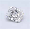 0.70 Carats, Radiant Diamond with  Cut, E Color, SI3 Clarity and Certified by EGL