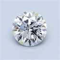 1.00 Carats, Round Diamond with Good Cut, E Color, VVS2 Clarity and Certified by GIA