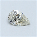 0.47 Carats, Pear Diamond with  Cut, K Color, SI2 Clarity and Certified by GIA