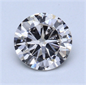 0.91 Carats, Round Diamond with Fair Cut, J Color, SI1 Clarity and Certified by GIA