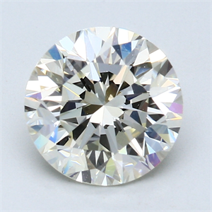 Picture of 3.02 Carats, Round Diamond with Very Good Cut, M Color, VS1 Clarity and Certified by GIA