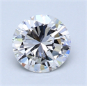 1.00 Carats, Round Diamond with Good Cut, E Color, VS1 Clarity and Certified by GIA