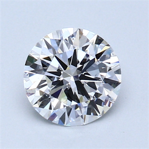 Picture of 0.91 Carats, Round Diamond with Very Good Cut, D Color, VS2 Clarity and Certified by GIA