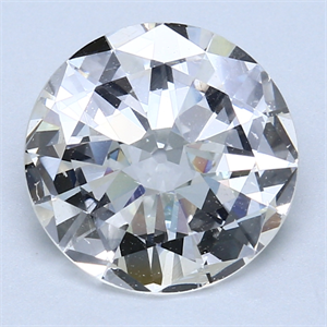 Picture of 3.07 Carats, Round Diamond with Poor Cut, I Color, VS2 Clarity and Certified by GIA