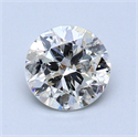 0.77 Carats, Round Diamond with Very Good Cut, G Color, SI2 Clarity and Certified by EGL