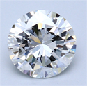 2.05 quilates, Redondo Diamante , Color F, claridad IF y certificado por GIA