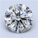 2.06 quilates, Redondo Diamante , Color F, claridad SI2 y certificado por EGL