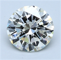 3.02 Carats, Round Diamond with Very Good Cut, J Color, VVS1 Clarity and Certified by GIA