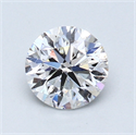 0.84 Carats, Round Diamond with Very Good Cut, D Color, SI1 Clarity and Certified by GIA