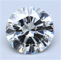 3.00 Carats, Round Diamond with Very Good Cut, L Color, VVS2 Clarity and Certified by GIA