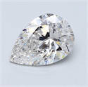 3.36 Carats, Pear Diamond with  Cut, E Color, SI2 Clarity and Certified by GIA