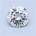 0.90 Carats, Round Diamond with Excellent Cut, F Color, VVS2 Clarity and Certified by GIA