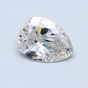 Picture of 0.57 Carats, Pear Diamond with  Cut, I Color, I2 Clarity and Certified by GIA