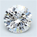 1.51 Carats, Round Diamond with Very Good Cut, E Color, IF Clarity and Certified by GIA
