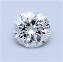 1.01 Carats, Round Diamond with Good Cut, F Color, SI1 Clarity and Certified by GIA