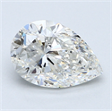 1.54 Carats, Pear Diamond with  Cut, G Color, VS2 Clarity and Certified by GIA