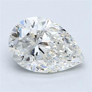 Picture of 1.54 Carats, Pear Diamond with  Cut, G Color, VS2 Clarity and Certified by GIA