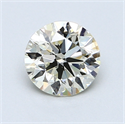1.02 Carats, Round Diamond with Excellent Cut, I Color, SI1 Clarity and Certified by EGL