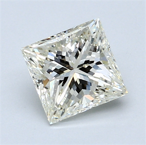 Picture of 1.71 Carats, Princess Diamond with  Cut, H Color, VVS2 Clarity and Certified by EGL